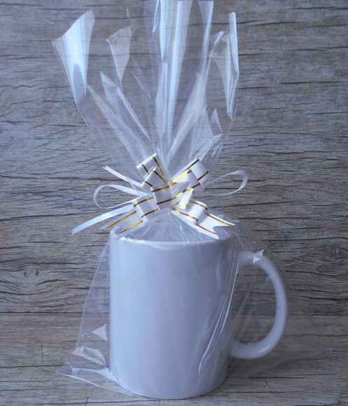Embalagem Caneca ou Copo Long Drink com Laço Mágico - 10unid