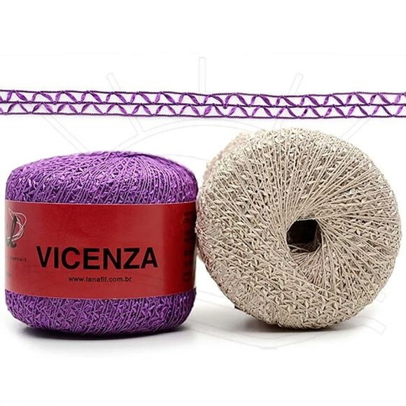 Fio Linha Vicenza Lanafil 50g - Kit 3 Unidades