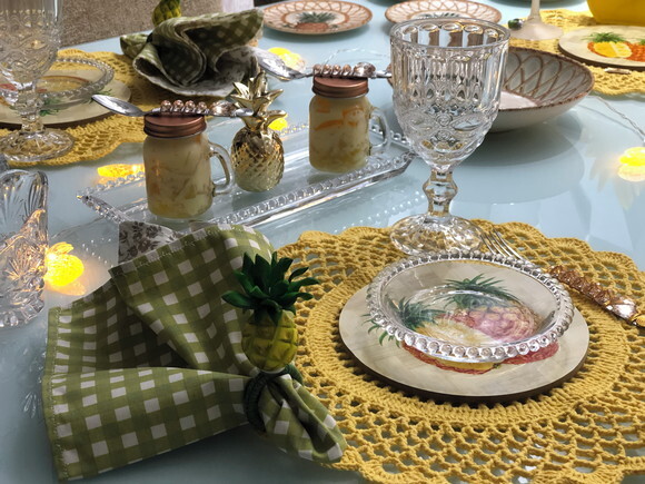 Sousplat Americano Croche Amarelo - Par