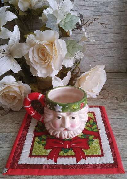 Mug Rug Tapete de Caneca Natal