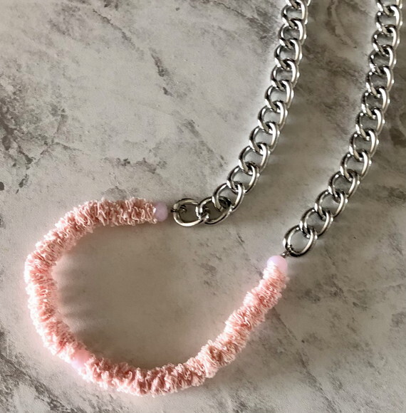 Óculos Cordão Corda Corrente Renda Rosa Salva Cordinha - 14