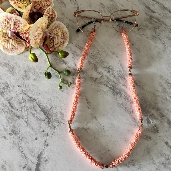 Óculos Cordão Corda Corrente Rose Gold Salva Cordinha - 11