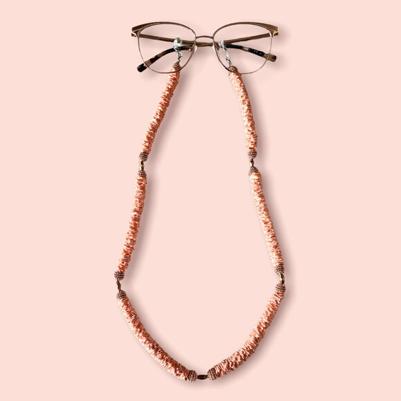 Óculos Cordão Corda Corrente Rose Gold Salva Cordinha - 11