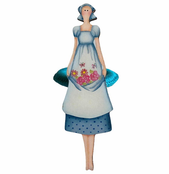 Porta Guardanapo Boneca Tilda mdf - 4 Unid.