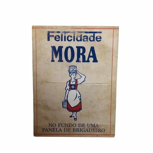Porta Guardanapo mdf Felicidade Mora... Brigadeiro! - 4 Unid