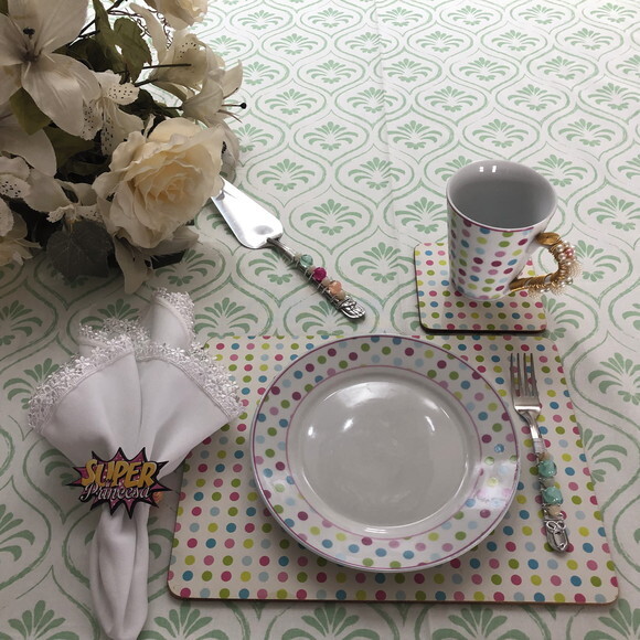 Porta Guardanapo mdf Super Princesa & Príncipe - Par