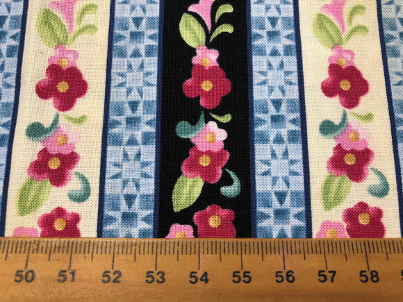 Tecido Importado Flores em Patchwork