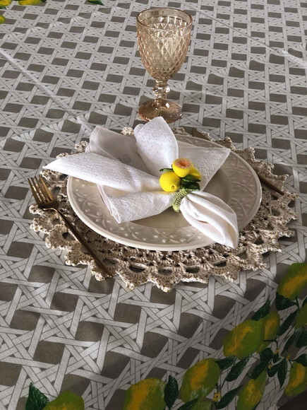 Toalha de Mesa Limão Siciliano - Retangular
