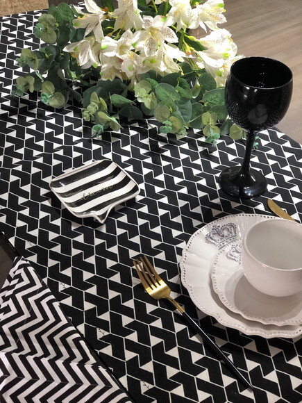 Trilho Mesa Acquablock - Caminho Mesa - Preto & Branco