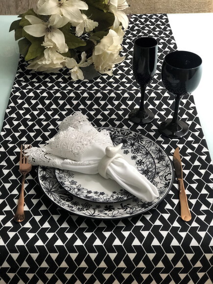 Trilho Mesa Acquablock - Caminho Mesa - Preto & Branco