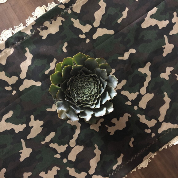 Trilho Mesa Camuflado Militar - Caminho Mesa - Tête-a-tête