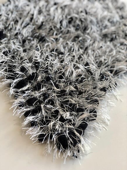 Echarpe Cachecol Golapompom Preto Croche
