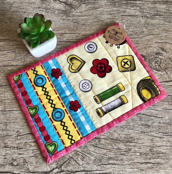 Mug Rug - Costura
