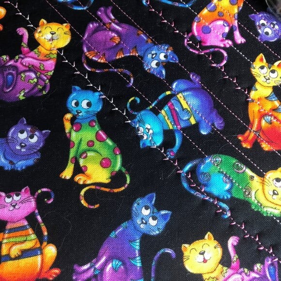 Mug Rug - Tapete de Caneca Gatos