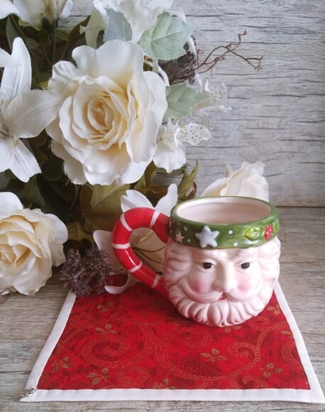 Mug Rug Tapete de Caneca Natal