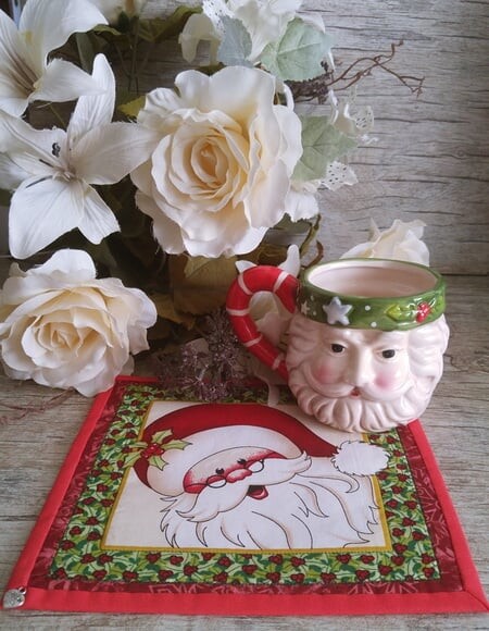 Mug Rug Tapete de Caneca Natal