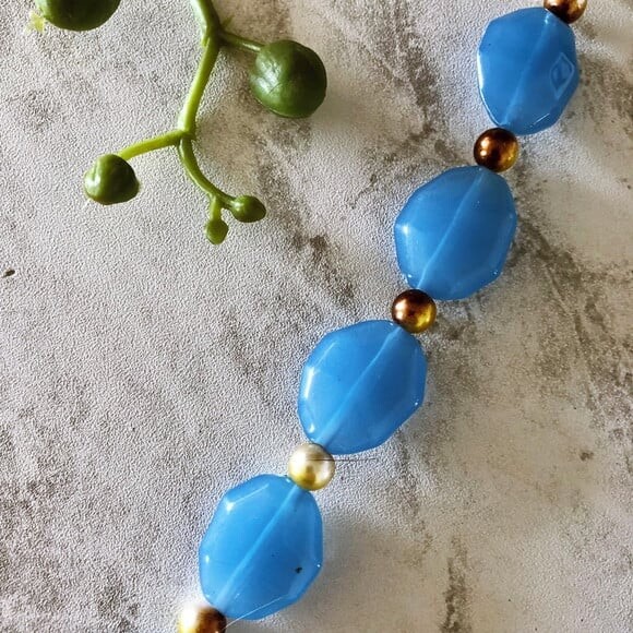 Óculos Cordão Corda Corrente Azul Salva Cordinha - 20