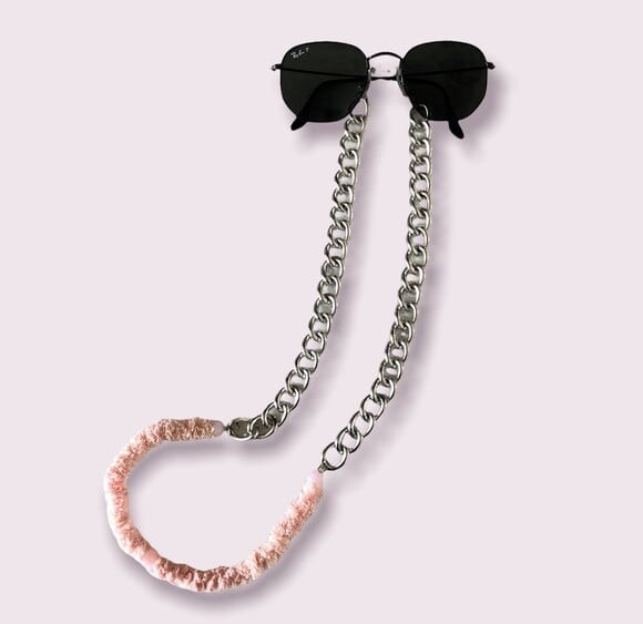Óculos Cordão Corda Corrente Renda Rosa Salva Cordinha - 14