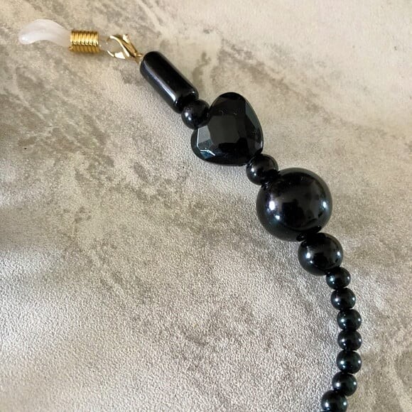 Óculos Cordão Corda Corrente Preto Salva Cordinha - 62