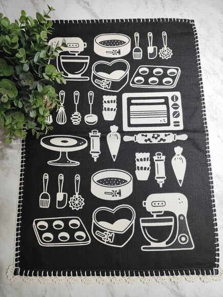 Pano Copa Prato Felpudo Utensílio Cozinha c Croche - Kit 3