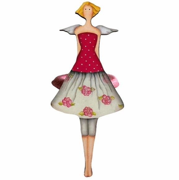 Porta Guardanapo Boneca Tilda mdf - 4 Unid.