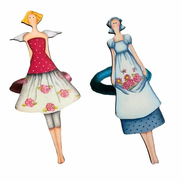 Porta Guardanapo Boneca Tilda mdf - 4 Unid.