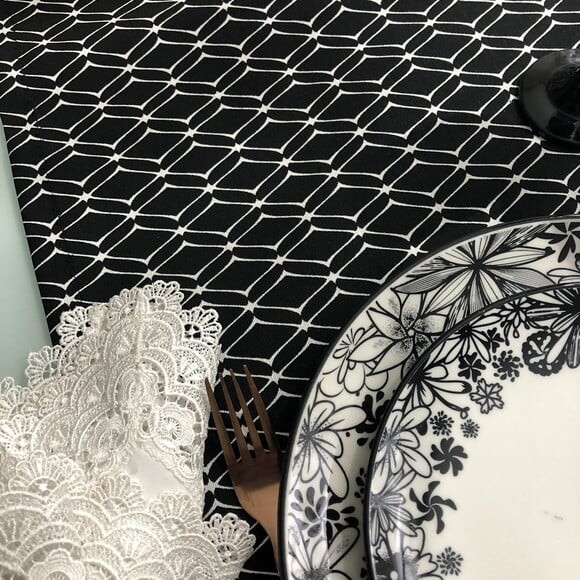 Trilho Mesa - Caminho Mesa - Tête-a-tête Preto & Branco 2