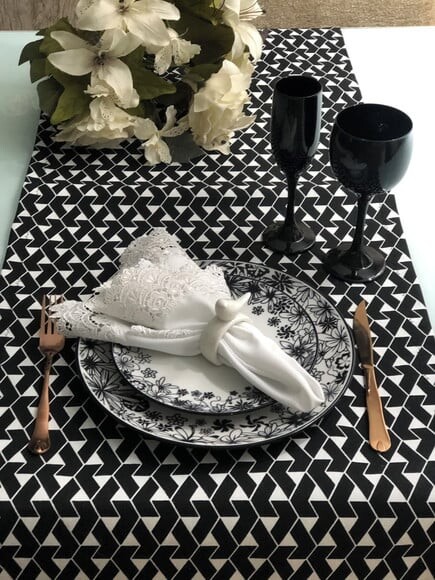 Trilho Mesa Acquablock - Caminho Mesa - Preto & Branco