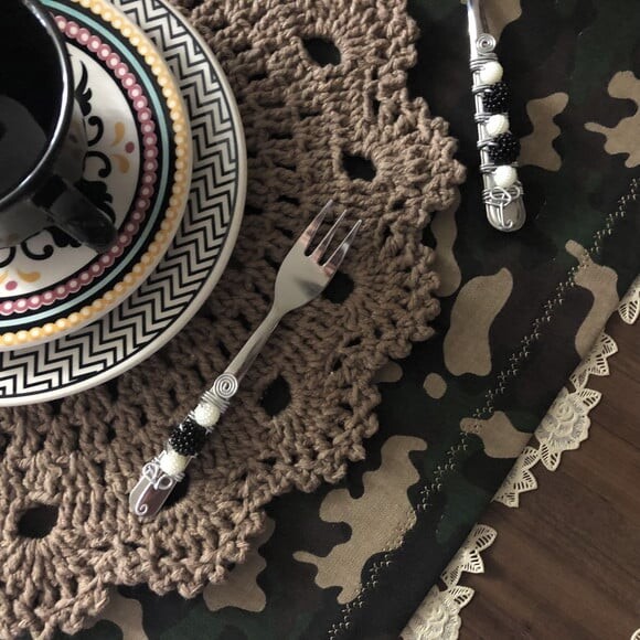 Trilho Mesa Camuflado Militar - Caminho Mesa - Tête-a-tête