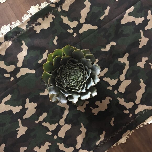 Trilho Mesa Camuflado Militar - Caminho Mesa - Tête-a-tête