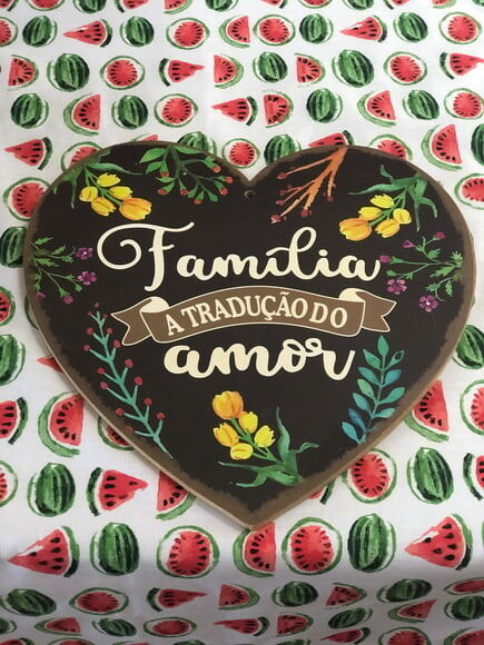 Trilho/ Caminho Mesa Tricoline Fruta Melancia *valor do Par