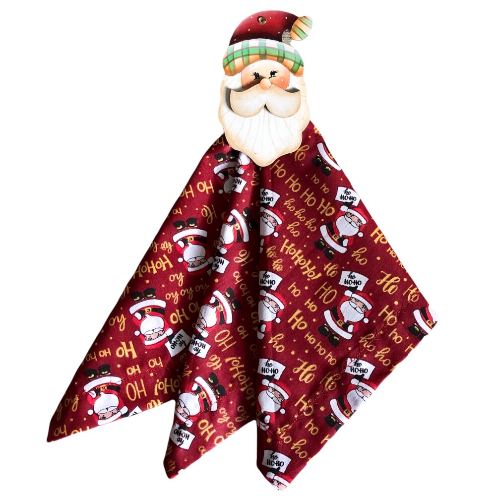 Guardanapo Tecido Natal Hohoho Papai Noel - 6 unidades