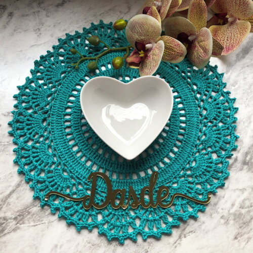 Sousplat Americano Croche Rendado Tiffany - Par