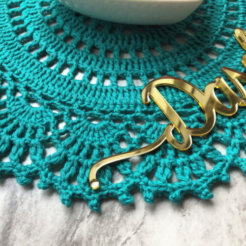 Sousplat Americano Croche Rendado Tiffany - Par