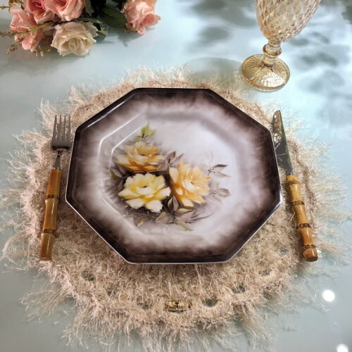 Sousplat Americano Croche Boho Textura - Par