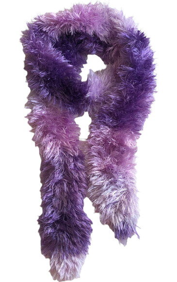 Cachecol Echarpe Textura Lavanda - Croche