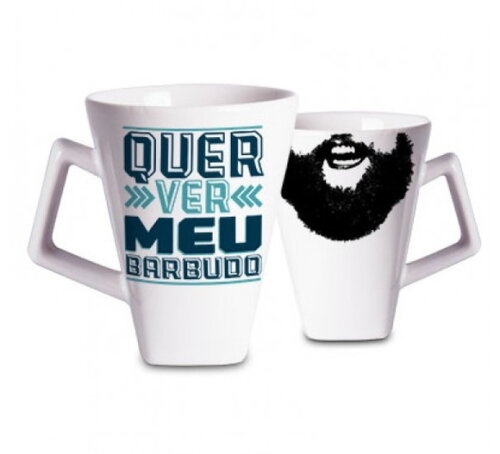 Caneca Quer Ver o Meu Barbudo? Caneca Barba