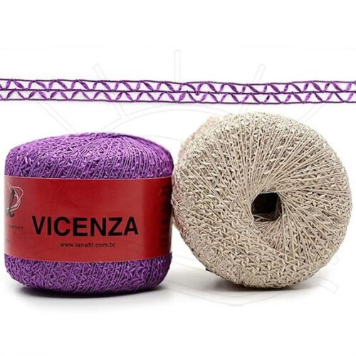 Fio Linha Vicenza Lanafil 50g - Kit 3 Unidades