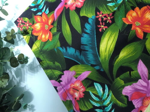 Jogo Americano Tecido Aquacblock Orquídeas Tropical - Par