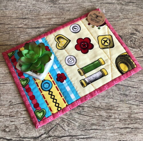 Mug Rug - Costura
