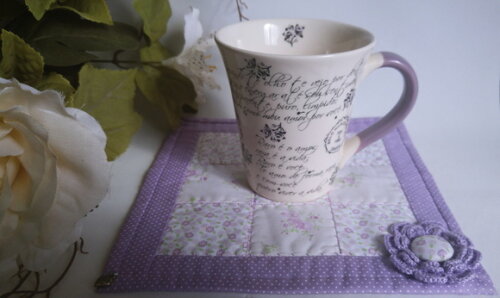 Mug Rug - Tapete de Caneca
