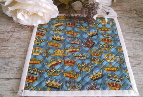 Mug Rug Coroas - Tapete de Caneca