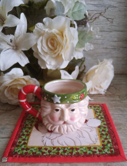 Mug Rug Tapete de Caneca Natal
