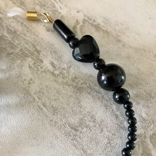 Óculos Cordão Corda Corrente Preto Salva Cordinha - 62