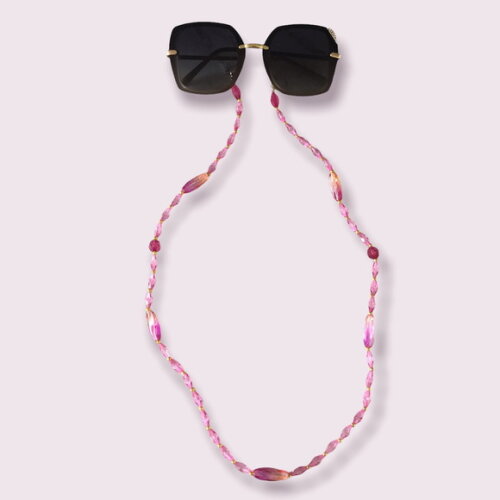 Óculos Cordão Corda Corrente Salva Cordinha Luxo Pink - 41