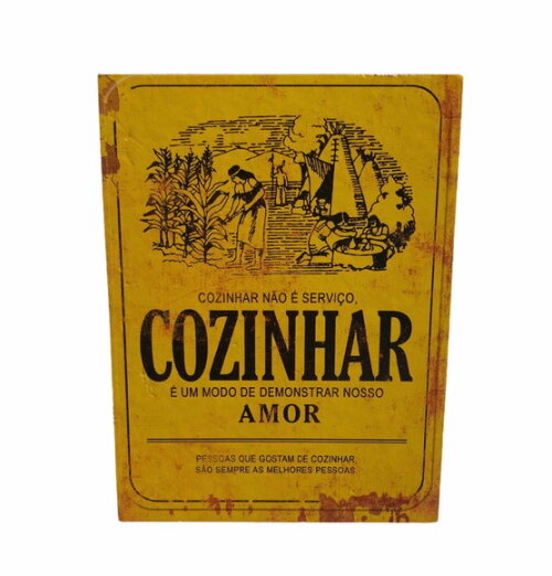 Porta Guardanapo Cozinhar É Um Modo de Demonstrar Amor! 4 Pç