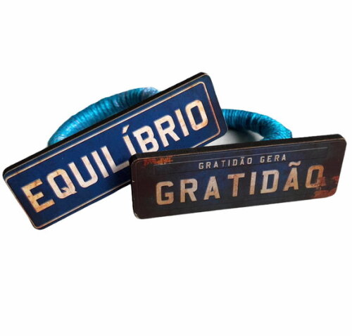 Porta Guardanapo Gratidão e Equilíbrio mdf - 4 Unid.