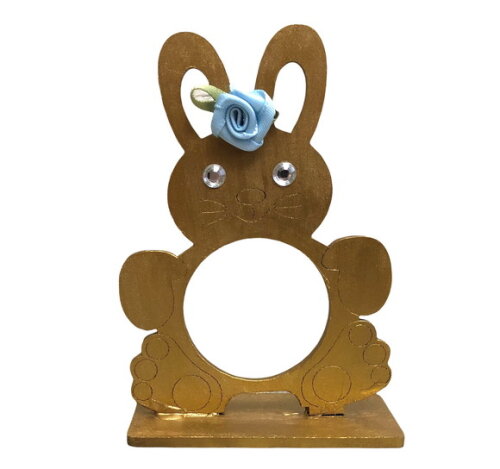 Porta Guardanapo mdf Coelho da Páscoa - 6 Unid.