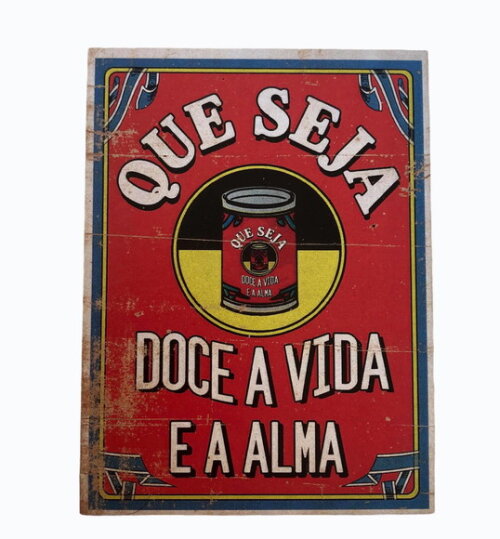 Porta Guardanapo mdf Que Seja Doce a Vida e a a Alma! - 4 Pç