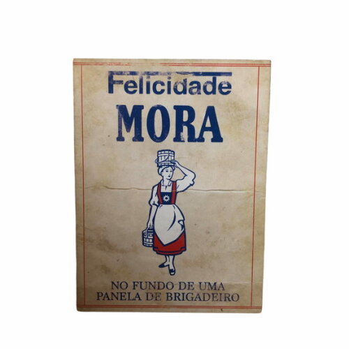 Porta Guardanapo mdf Felicidade Mora... Brigadeiro! - 4 Unid